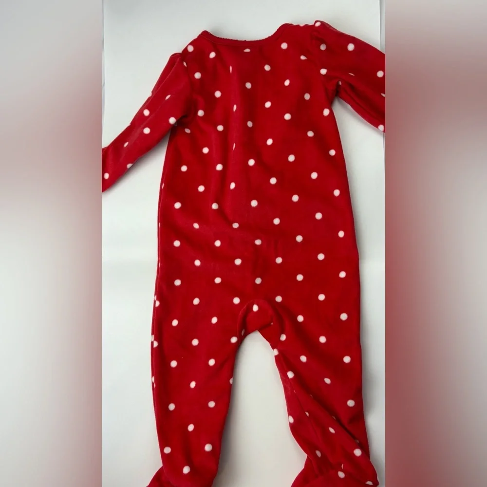 Carter’s Red Santa Polka Dot onesie 6-9m nwot
